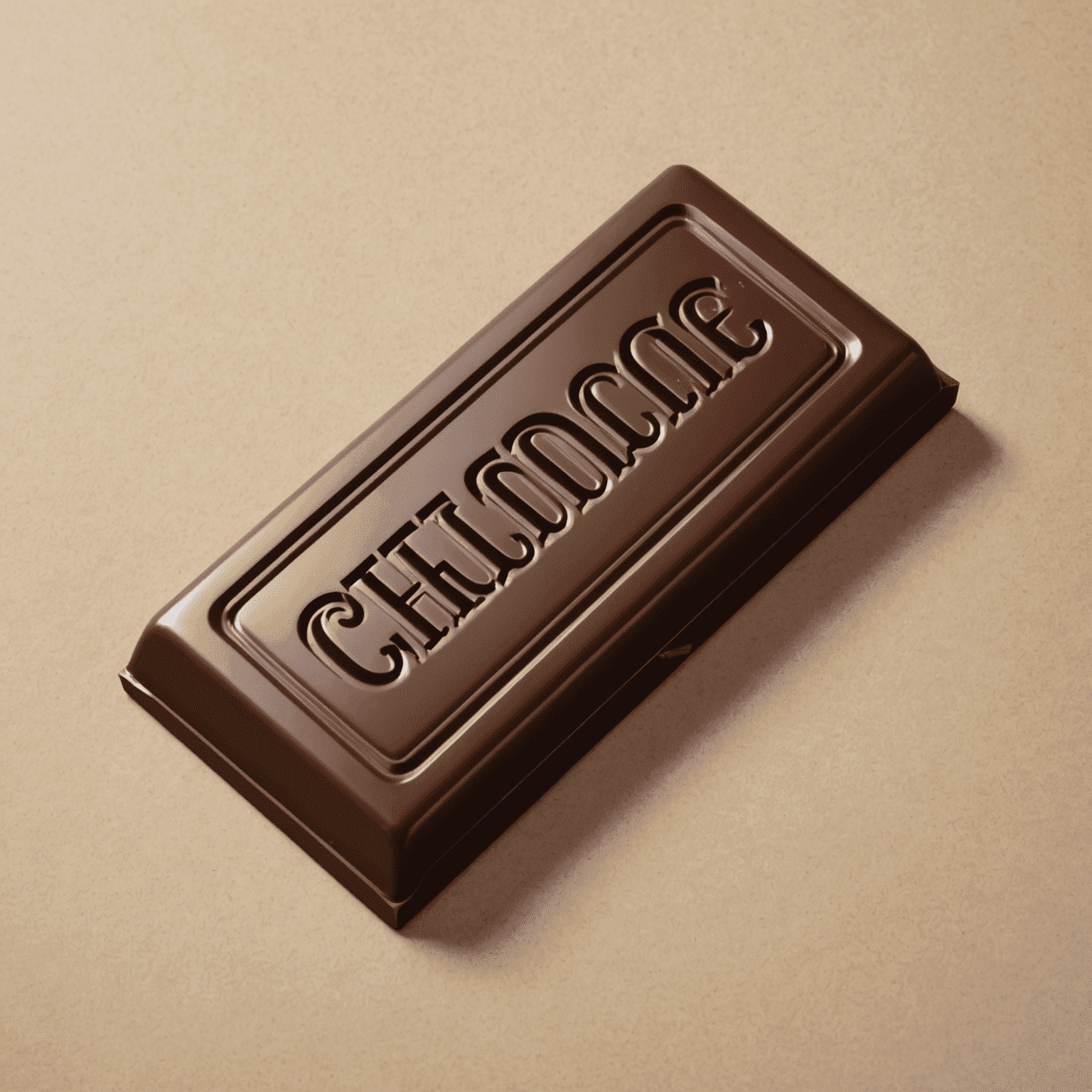Chocoshaped logo featuring a stylized chocolate bar with artistic swirls